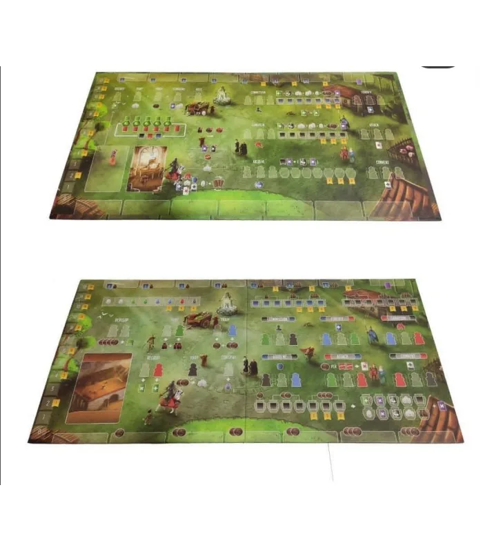 هر دو روی صفحه بازیکن بازی Paladins of the West Kingdom، کنار هم